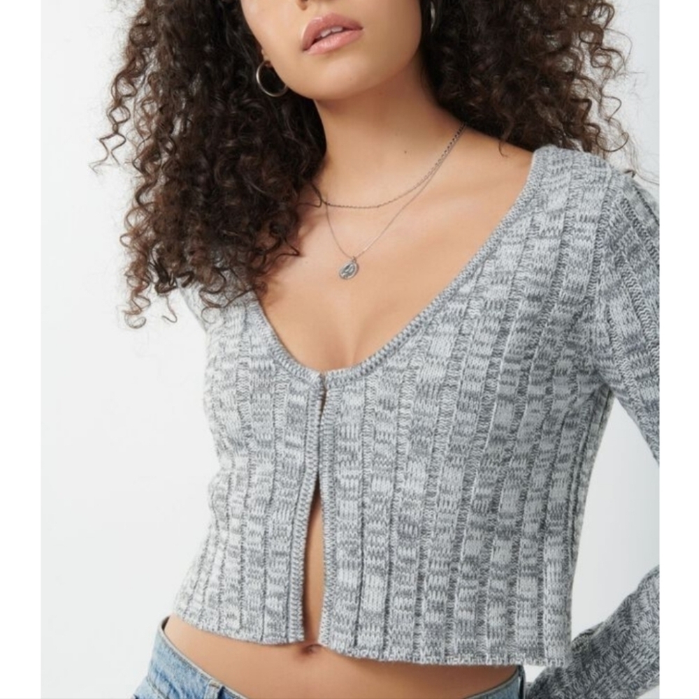 Garage fly away long sleeve cardigan